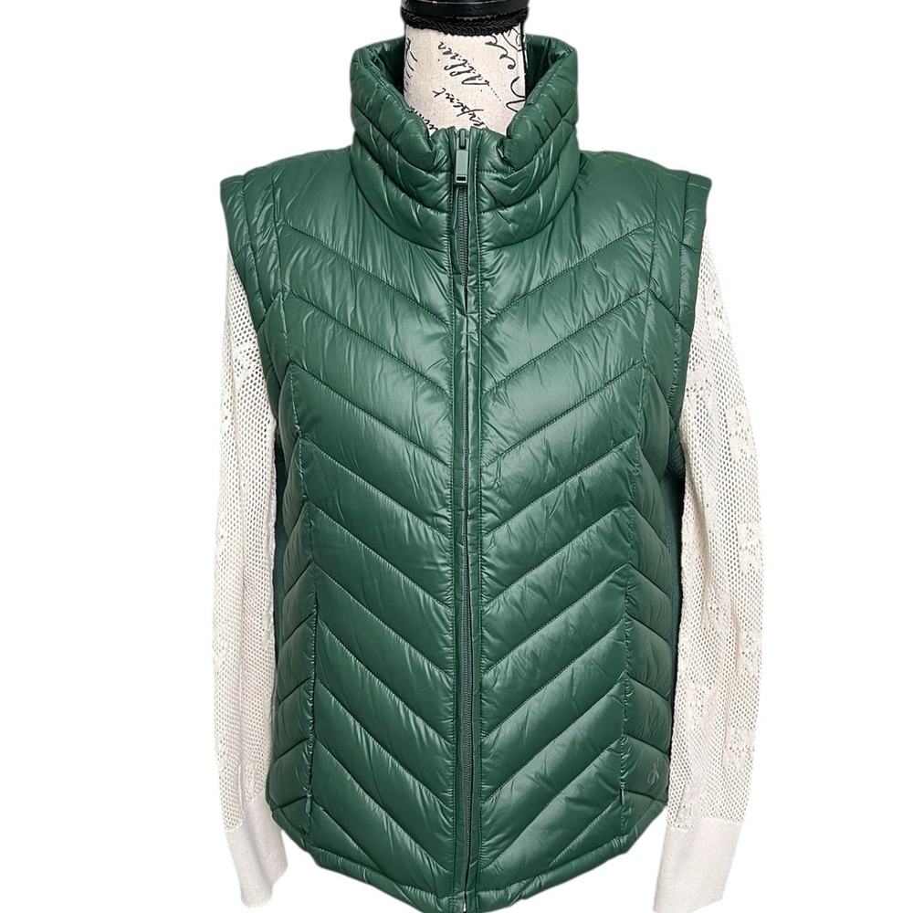 Calvin Klein Forest Green Quilted Vest